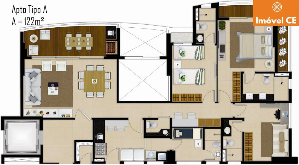 Apartamento à venda com 3 quartos, 119m² - Foto 32