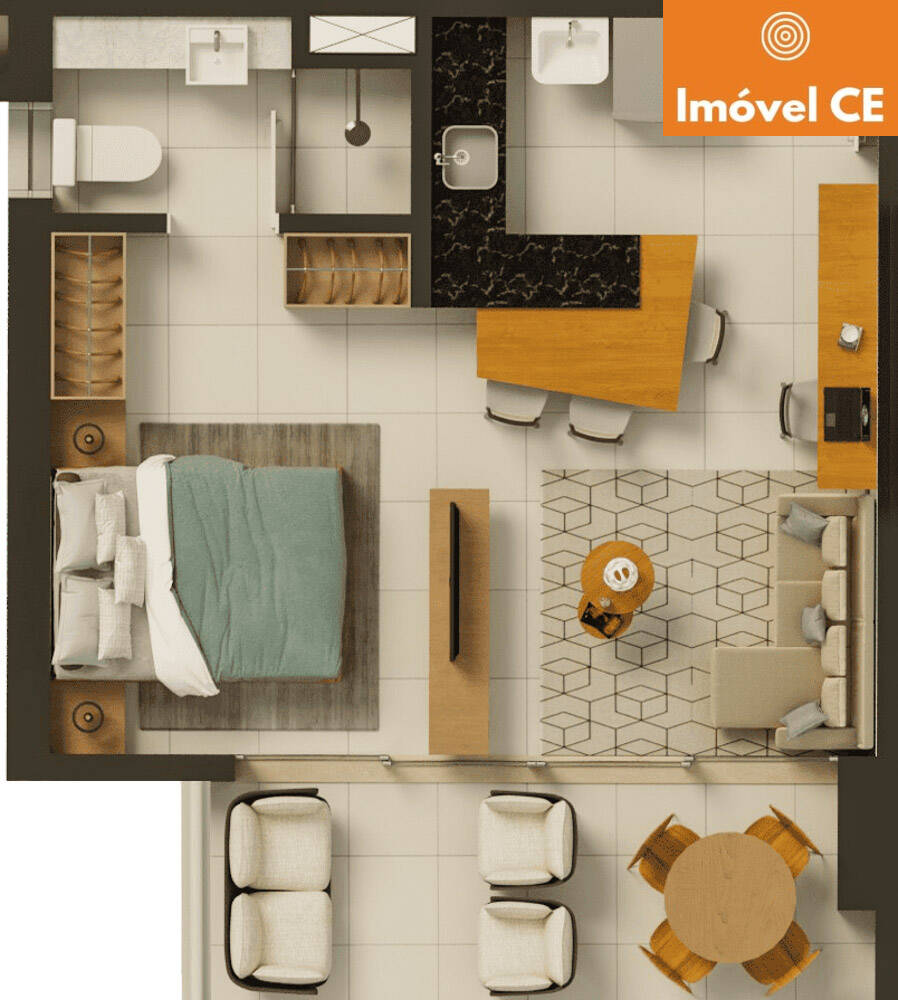 Apartamento à venda com 1 quarto, 40m² - Foto 15